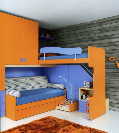 двухъярусная кровать Smail Orange 5